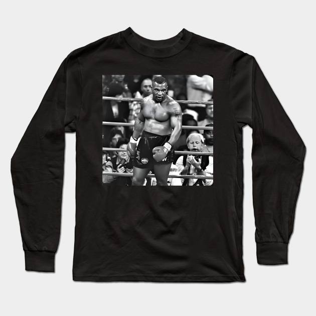 The Legend Iron Mike Tyson Long Sleeve T-Shirt by Fit-Flex